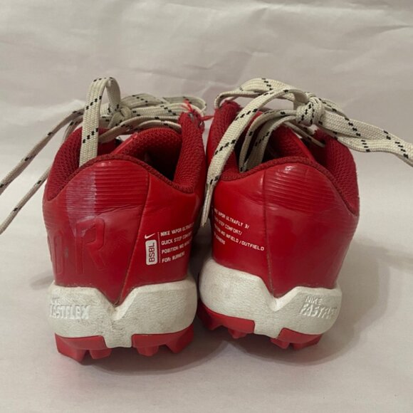 Nike Vapor Ultrafly 3 Fastflex Baseball Molded Cleats Red - Picture 4 of 5
